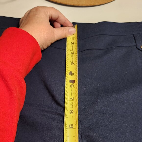 Style and Co Navy Blue Midrise Capri Pants Size 16 - Picture 12 of 12